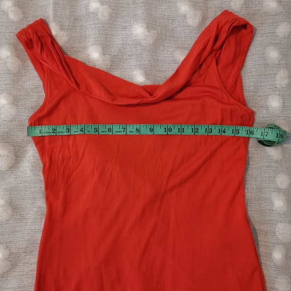 Dianevon Furstenberg 100% Silk Open-Back Sleeveless Tura Top Blouse Orange Sz 6 - Picture 11 of 11